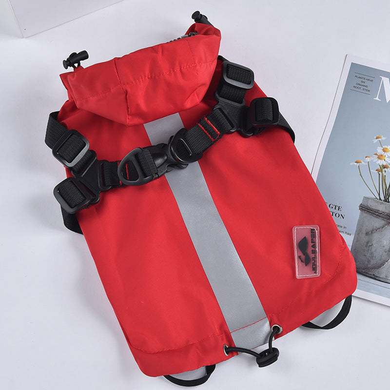 Waterproof Windbreaker for Small Dogs - Chest &amp; Back