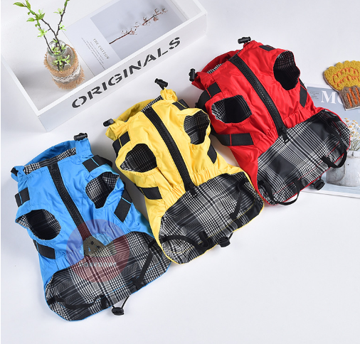 Waterproof Windbreaker for Small Dogs - Chest &amp; Back