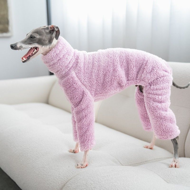 Warm High-Necked Four-Pocket Dog Coat