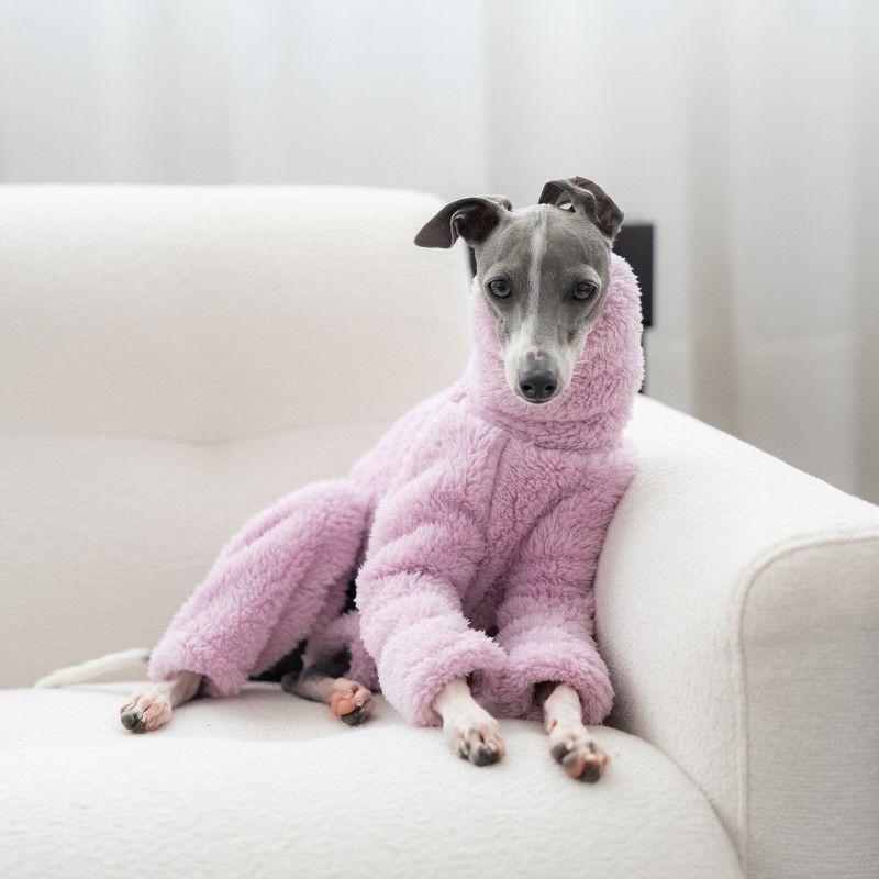 Warm High-Necked Four-Pocket Dog Coat