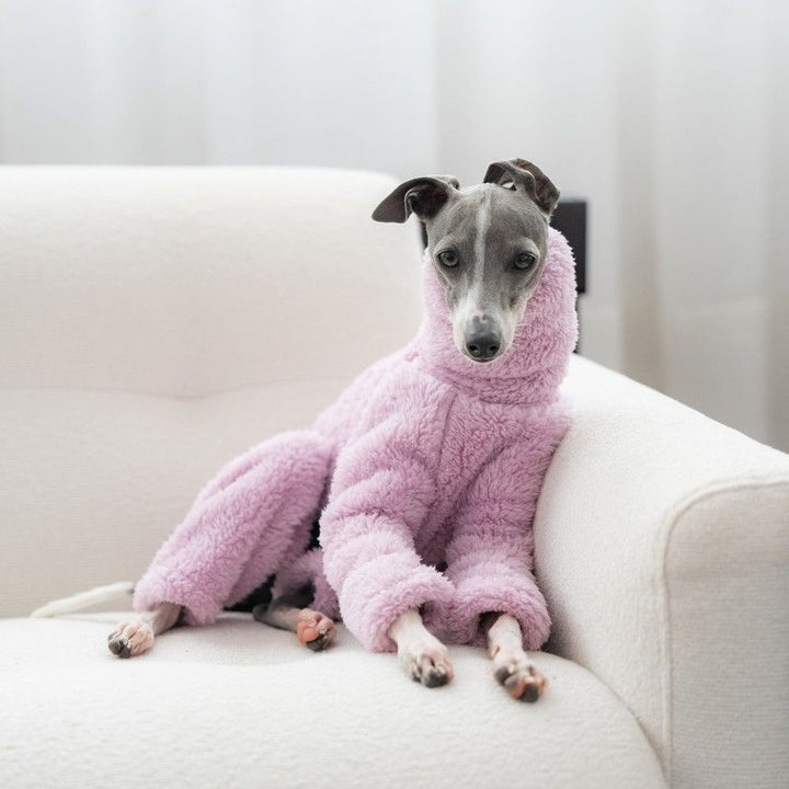 Warm High-Necked Four-Pocket Dog Coat