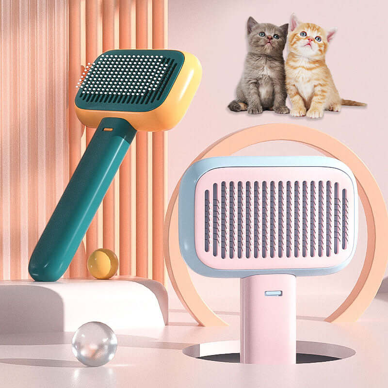 ]New Pet Cat Dog Hair Brush Hair Massage Comb Open-Knot Brush