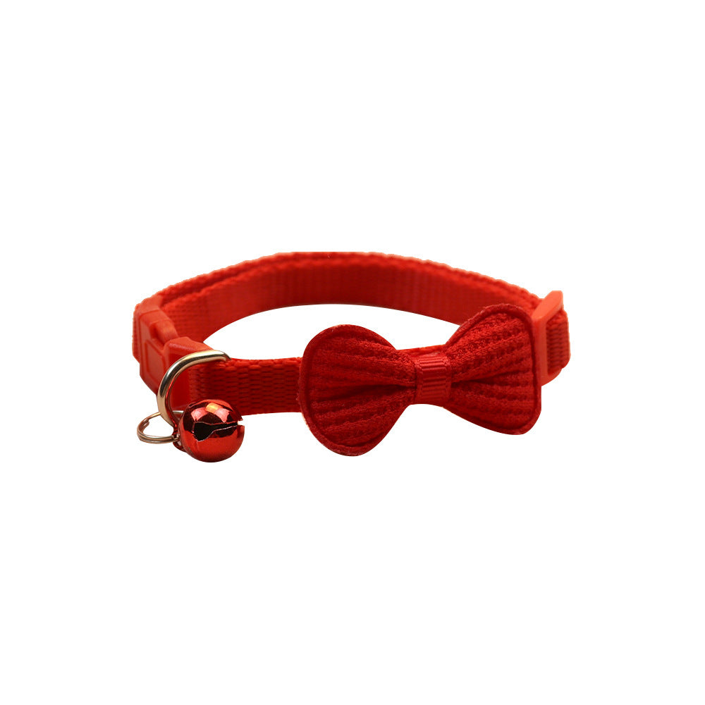 New Cute Cat Collar with Bow and Bell for Small Dogs