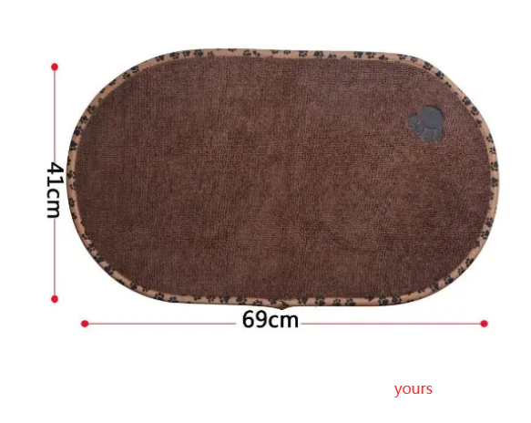Pet Food Mat, Non-Slip &amp; Washable for Cats and Dogs