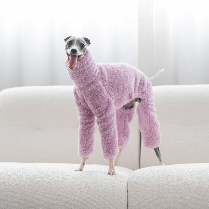 Warm High-Necked Four-Pocket Dog Coat