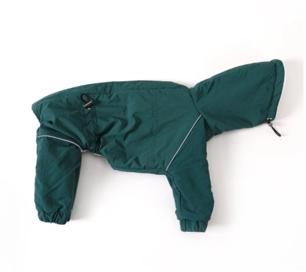 Pet Windbreaker With Zipper Cotton-padded Jacket