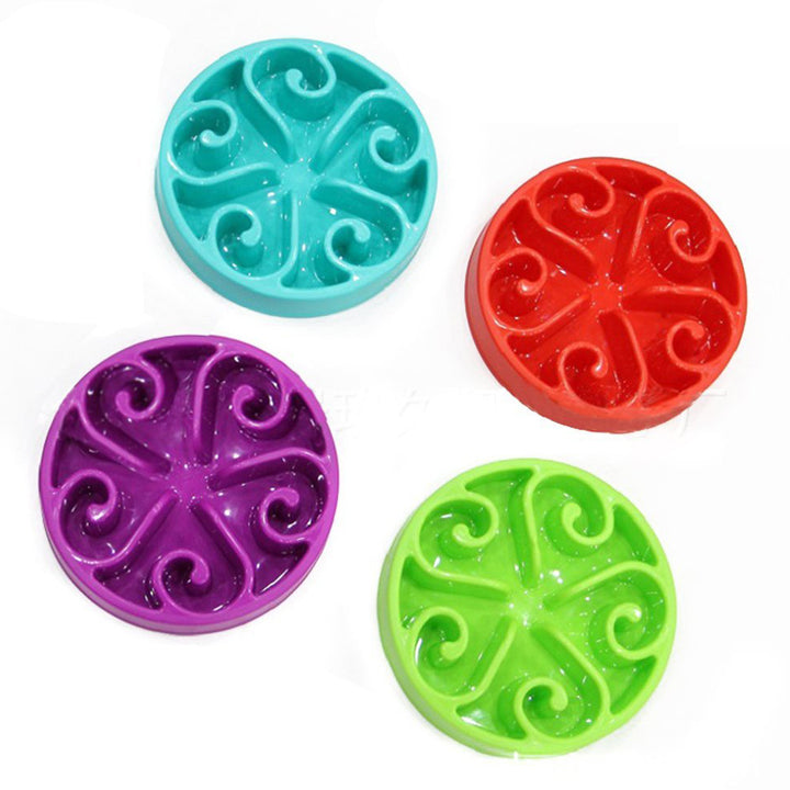 Slow Feeder Bowl for Cats and Dogs - Puzzle Design