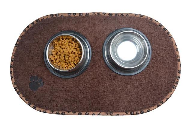 Pet Food Mat, Non-Slip &amp; Washable for Cats and Dogs