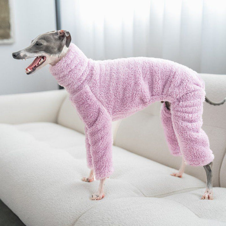 Warm High-Necked Four-Pocket Dog Coat