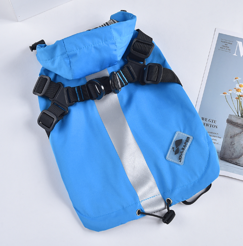 Waterproof Windbreaker for Small Dogs - Chest &amp; Back