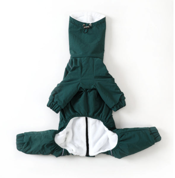 Pet Windbreaker With Zipper Cotton-padded Jacket