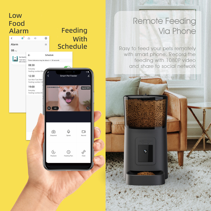 Automatic Pet Feeder With Camera
