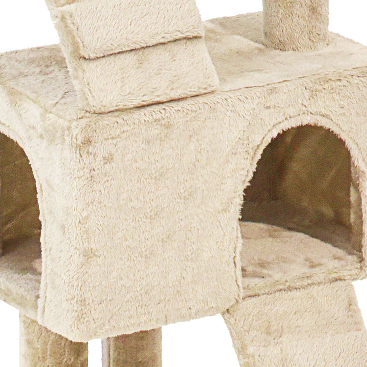 NNEIDS PaWz Cat Tree Scratching Post Scratcher Beige