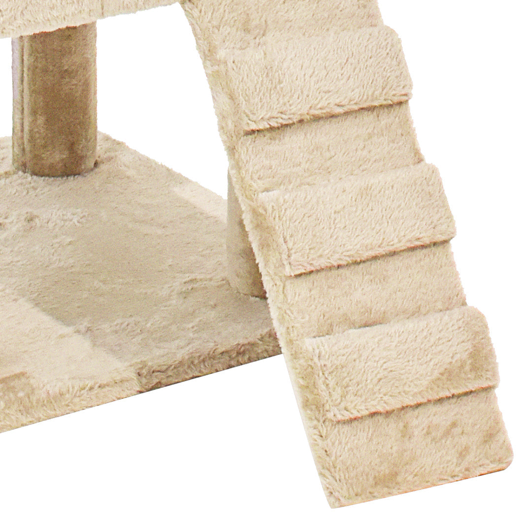 NNEIDS PaWz Cat Tree Scratching Post Scratcher Beige